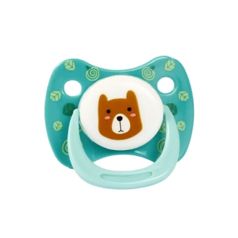 Пустышка силиконовая Курносики круглая 0-6 мес 7215