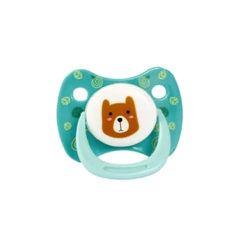 Пустышка силиконовая Курносики круглая 7215/18+ мес