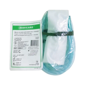 Маска киснева для дорослих з мішком