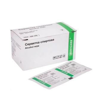 Серветка спиртова 30х65мм №100