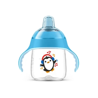 Чашка непроливайка с ручками Philips AVENT 747/02 голубая 260 мл