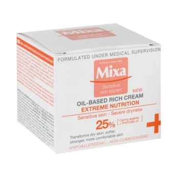 Живильний крем Mixa Anti-dryness для дуже сухої чутливої шкіри обличчя 50 мл