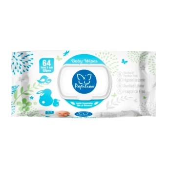 Серветки вологі дитячі з кришкою Papilion №64