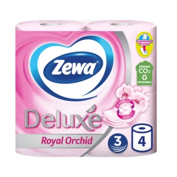 Туалетная бумага Zewa Deluxe орхидея №4