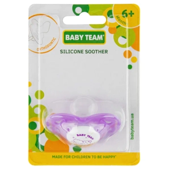 Пустушка силіконова ортодонтична Baby Team 3011 №1