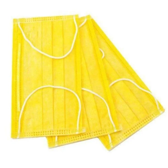 Маска медична захисна нестерильная жовта №1