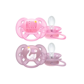 Пустышка Philips Avent 223/02 ультра софт 6-18 мес для девочек №2