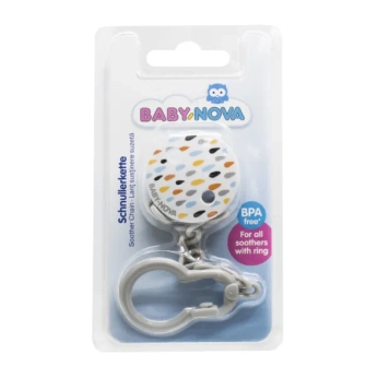 Прищіпка з ланцюжком для пустушки TM babynova 34133-1