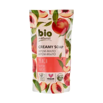 Рідке мило Bio Naturell персик дой-пак 460 мл