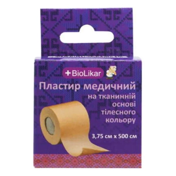 ПЛАСТЫРЬ БИОЛИКАР 3,75СМХ500СМ ТКАН.ТЕЛЕС. 0261