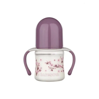 Пляшечка Baby-Nova 45001-1 декор бузковий 150 мл