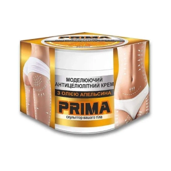 Крем для тіла Prima моделюючий антицелюлітний з олією апельсина 300 мл