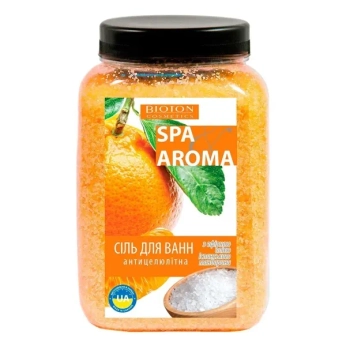Морська сіль для ванн Bioton Cosmetics Spa Aroma з ефірною олією іспанського мандарину 750 г