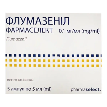 ФЛУМАЗЕНИЛ Р-Р Д/ИН. 0,1 МГ/МЛ АМП. 5 МЛ №5
