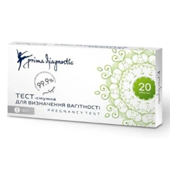 ТЕСТ Д/ОПР. БЕРЕМЕННОСТИ ПОЛОСКА 20ММЕ/МЛ