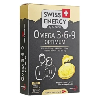 Збалансований комплекс жирних кислот Swiss Energy Omega 3-6-9 Optimum №30