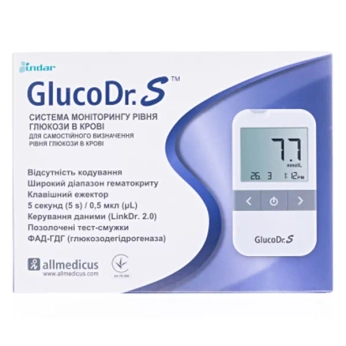 Глюкометр для визначення рівня глюкози в крові GlucoDr.S AGM-513S