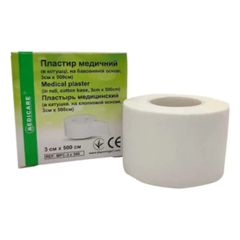 ПЛАСТЫРЬ MEDICARE 3Х500СМ (КАТУШКА) ХЛОП.ОСН 6697