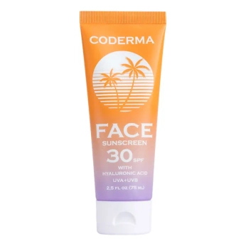 Крем солнцезащитный CODERMA для лица с гиалуроновой кислотой SPF30 75 мл