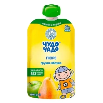 Пюре фруктовое Чудо-Чадо яблоко груша с 5-ти месяцев 180 г