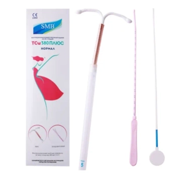 Внутриматочная спираль SMB T-CU380 Плюс Нормал с медью №1