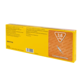 Гозерелин Зентива имплантат 3,6 мг шприц-аппликатор №1