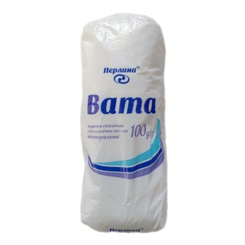 Вата медична нестерильна Перлина зиг-заг 100 г