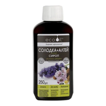 Экооил сироп Солодка + Алтей во флаконе по 250 г
