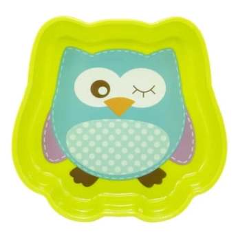 Тарелка пластиковая Baby Team 6011 голубая 370 мл