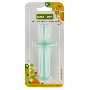 Зубная щетка детская Baby Team 7205 силиконовая