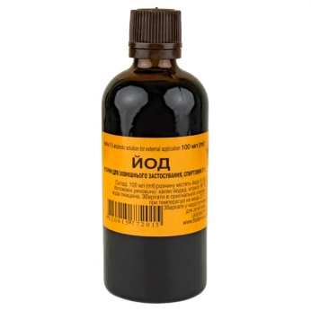 Йоду розчин спиртовий 5% 100 мл