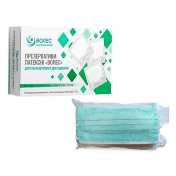 ПРЕЗ. ВОЛЕС ДЛЯ УЗИ №100 + МАСКА МЕД. ВОЛЕС ЗЕЛЕН. №50