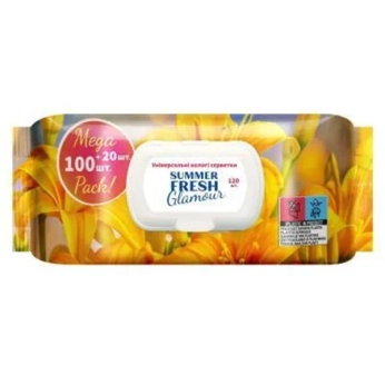 САЛФЕТКИ ВЛ. PURE FRESH GLAMОUR №120 С КЛАПАНОМ 1154