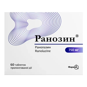 Ранозин таблетки пролонгированного действия 750 мг блистер №60