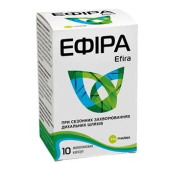 Ефіра желатинові капсули по 350 мг №10