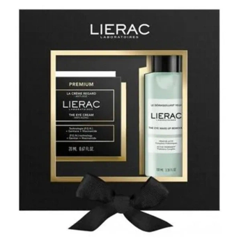 LIERAC НАБОР ПРЕМИУМ КРЕМ В/ГЛАЗ 20МЛ + СР-ВО Д/ДЕМАКИЯЖА 100МЛ  7530