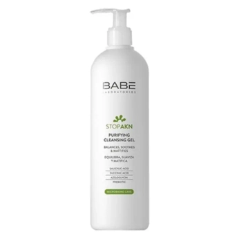 Очищающий гель BABE Laboratorios Stop AKN для жирной и проблемной кожи 400 мл
