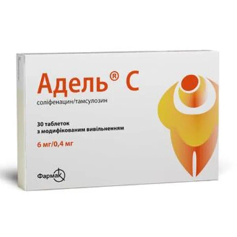 Адель С таблетки с модифицированным высвобождением 6 мг + 0,4 мг №30