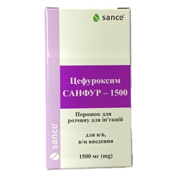 Санфур-1500 порошок для раствора для инъекций 1,5 г флакон №1