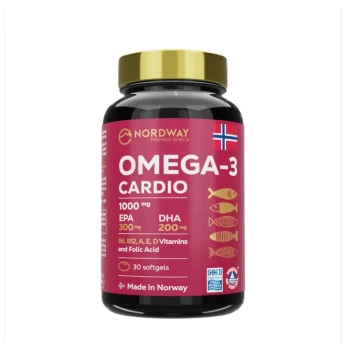 Омега-3 Кардио Nordway Omega-3 Cardio капсулы 1000 мг №30