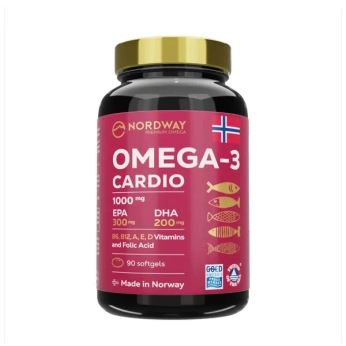 Омега-3 Кардіо Nordway Omega-3 Cardio капсули 1000 мг №90