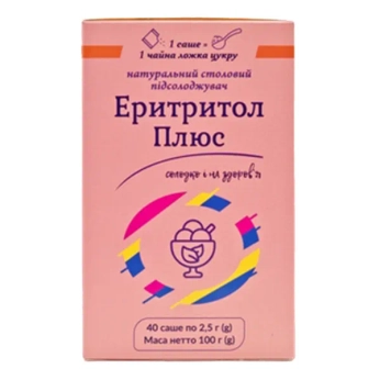 ЭРИТРИТОЛ ПЛЮС ПОР. САШЕ 2,5 Г №40