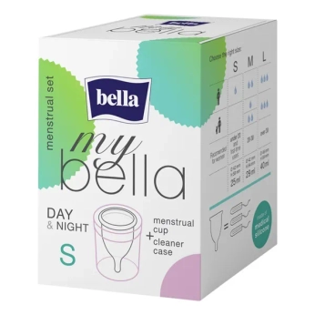 ЧАША МЕНСТРУАЛЬНАЯ MY BELLA + КОНТЕЙНЕР РАЗМ. S