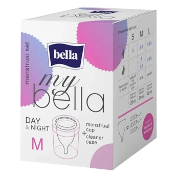 ЧАША МЕНСТРУАЛЬНАЯ MY BELLA + КОНТЕЙНЕР РАЗМ. М