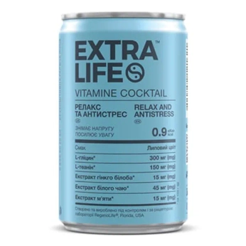 ЭКСТРА ЛАЙФ EXTRA LIFE РЕЛАКС АНТИСТРЕСС НАПИТОК 150МЛ 1621