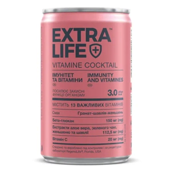 ЭКСТРА ЛАЙФ EXTRA LIFE ИММУНИТЕТ ВИТАМИНЫ НАПИТОК 150МЛ 1638