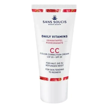 СС крем для кожи с покраснениями Sans Soucis (Сан Суси) Daily Vitamins SPF-20 с гранатом 30 мл