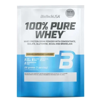BIOTECH ПРОТЕИН 100% PURE WHEY КАРАМЕЛЬНЫЙ КАПУЧИНО 28Г 8521