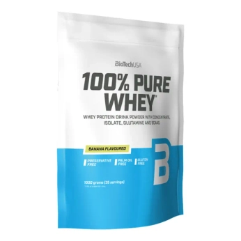 Протеїн Biotech 100% Pure Whey порошок зі смаком банана пакет 1000 г