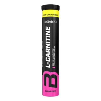 Biotech L-Carnitine L-Карнітин 500 мг, шипучі таблетки зі смаком лимон-лайм №20